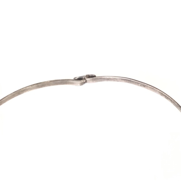 Silpada Sterling Silver Cutout Disk Pendant Collar Necklace 16" Long - Picture 3 of 6